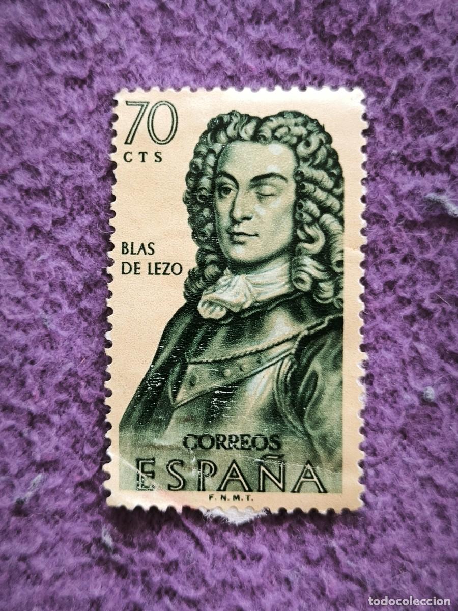 Sellos: Sello Espa&ntilde;a 70 Cts Blas De Lezo H&eacute;roe Naval Armada Espa&ntilde;ola Filatelia Cl&aacute;sica