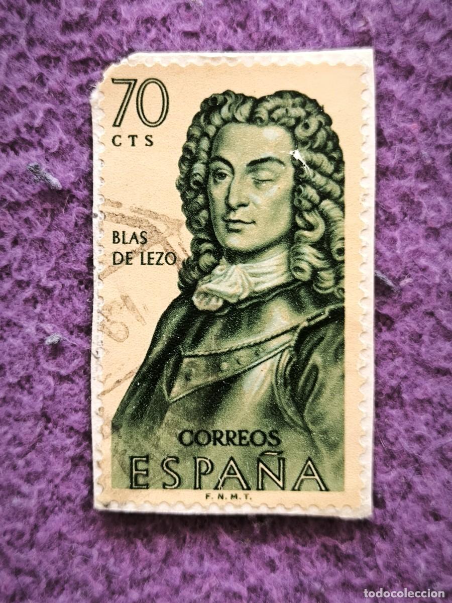 Sellos: Sello Espa&ntilde;a 70 Cts Blas De Lezo H&eacute;roe Naval Armada Espa&ntilde;ola Filatelia Cl&aacute;sica