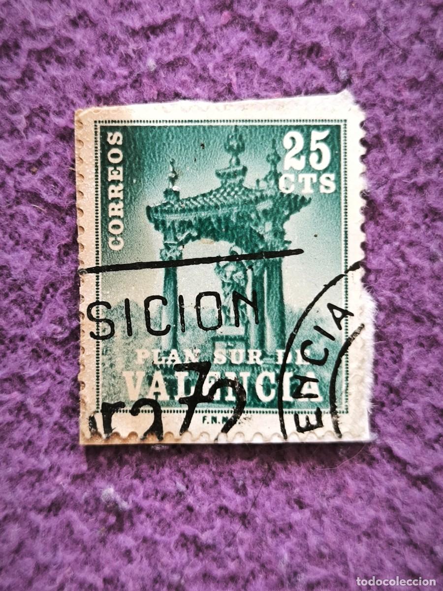 Sellos: Sello Espa&ntilde;a Plan Sur De Valencia 25 Cts Verde Correos Edifil Coleccionismo Filatelia