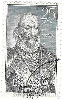 Sellos: Sello usado Espa&ntilde;a. Edifil n&ordm; 1705. a&ntilde;o 1966, Alvaro de Baz&aacute;n. ref. 1u-1705