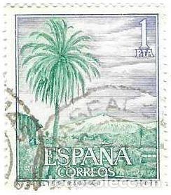 Sellos: Sello usado Espa&ntilde;a. Edifil n&ordm; 1731. a&ntilde;o 1966, Serie Tur&iacute;stica. El Teide. Tenerife. ref. 1u-1731