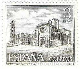 Sellos: Sello usado Espa&ntilde;a. Edifil n&ordm; 1734. Serie Tur&iacute;stica. Seo antigua. L&eacute;rida. ref. 1u-1734
