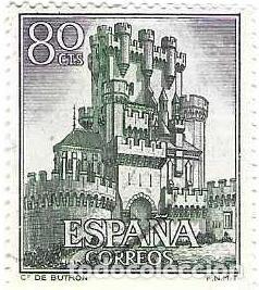 Sellos: Sello usado Espa&ntilde;a. Edifil n&ordm; 1743. Castillos de Espa&ntilde;a. Butr&oacute;n. Vizcaya. ref. 1u-1743