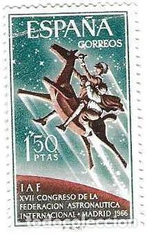 Sellos: Sello usado Espa&ntilde;a. Edifil n&ordm; 1749. XVII Congreso de la Federaci&oacute;n Astron&aacute;utica. ref. 1u-1749