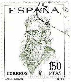 Sellos: Sello usado Espa&ntilde;a. Edifil n&ordm; 1758. Ram&oacute;n Mar&iacute;a del Valle Incl&aacute;n. ref. 1u-1758
