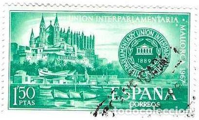 Sellos: Sello usado Espa&ntilde;a. Edifil n&ordm; 1789. Conferencia Interplanetaria en Palma. ref. 1u-1789