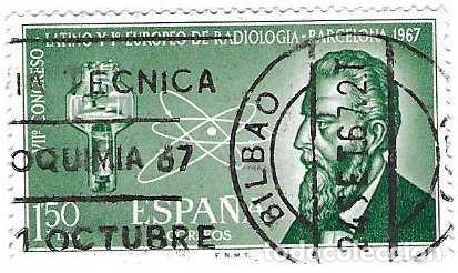Sellos: Sello usado Espa&ntilde;a. Edifil n&ordm; 1790. Congreso Radiolog&iacute;a. ref. 1u-1790