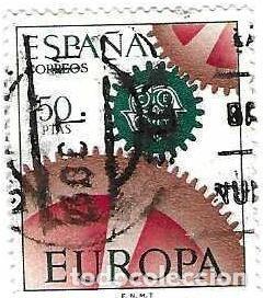 Sellos: Sello usado Espa&ntilde;a. Edifil n&ordm; 1795. Europa-CEPT. ref. 1u-1795