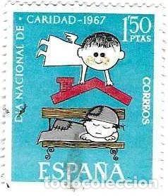 Sellos: Sello usado Espa&ntilde;a. Edifil n&ordm; 1801. Pro C&aacute;ritas Espa&ntilde;ola. ref. 1u-1801
