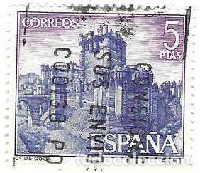 Sellos: Sello usado Espa&ntilde;a. Edifil n&ordm; 1814. Castillos de Espa&ntilde;a. Coca. Segovia. ref. 1u-1814