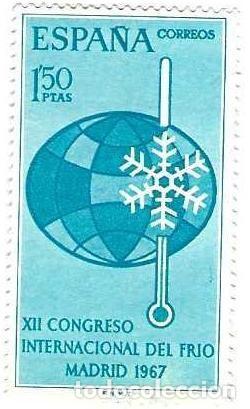 Sellos: Sello usado Espa&ntilde;a. Edifil n&ordm; 1817. Congreso Internacional del Frio. ref. 1u-1817