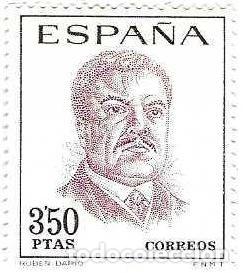 Sellos: Sello usado Espa&ntilde;a. Edifil n&ordm; 1832. Rub&eacute;n Dario. ref. 1u-1832