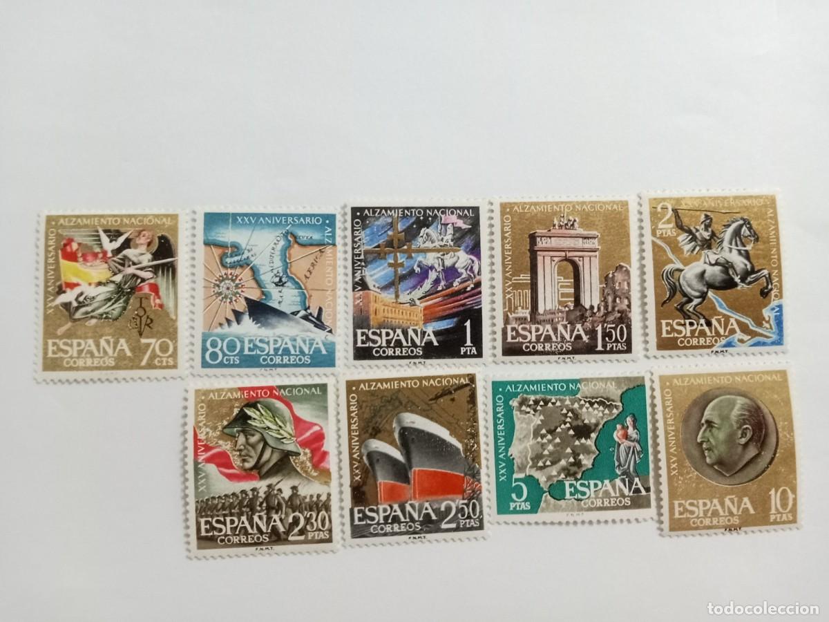 Sellos: ESPA&Ntilde;A A&Ntilde;O 1961, EDIFIL 1353/64**MNH, 25 ANIVERSARIO ALZAMIENTO NACIONAL. SELLOS SUELTOS DE LA SERIE