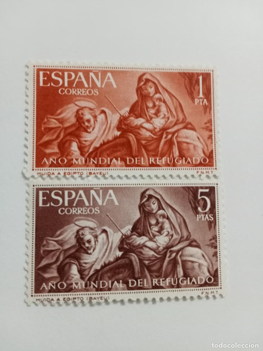 Sellos: ESPA&Ntilde;A A&Ntilde;O 1961, EDIFIL 1326/27**MNH, A&Ntilde;O MUNDIAL DEL REFUGIADO.