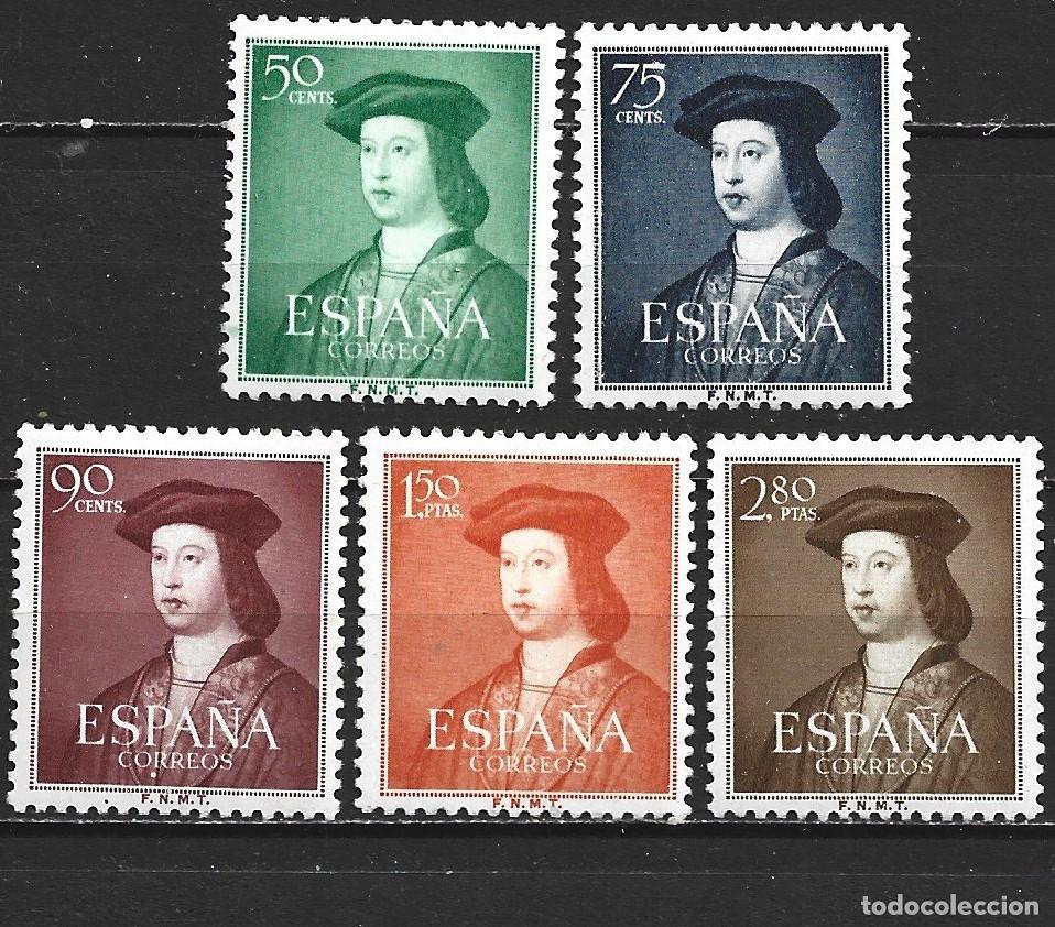 Sellos: ESPA&Ntilde;A FERNANDO EL CATOLICO EDIFIL NUM. 1106/1110 ** SERIE COMPLETA SIN FIJASELLOS