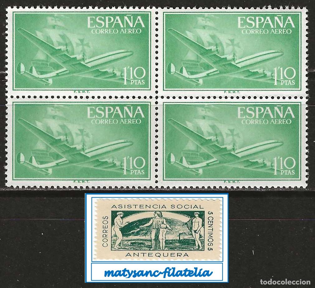 Sellos: ESPA&Ntilde;A 1955-56. EDIFIL 1173. VALOR DE 1,10 P &rdquo;SUPERCONSTELACI&Oacute;N Y NAO SANTA MAR&Iacute;A&rdquo; MNH***