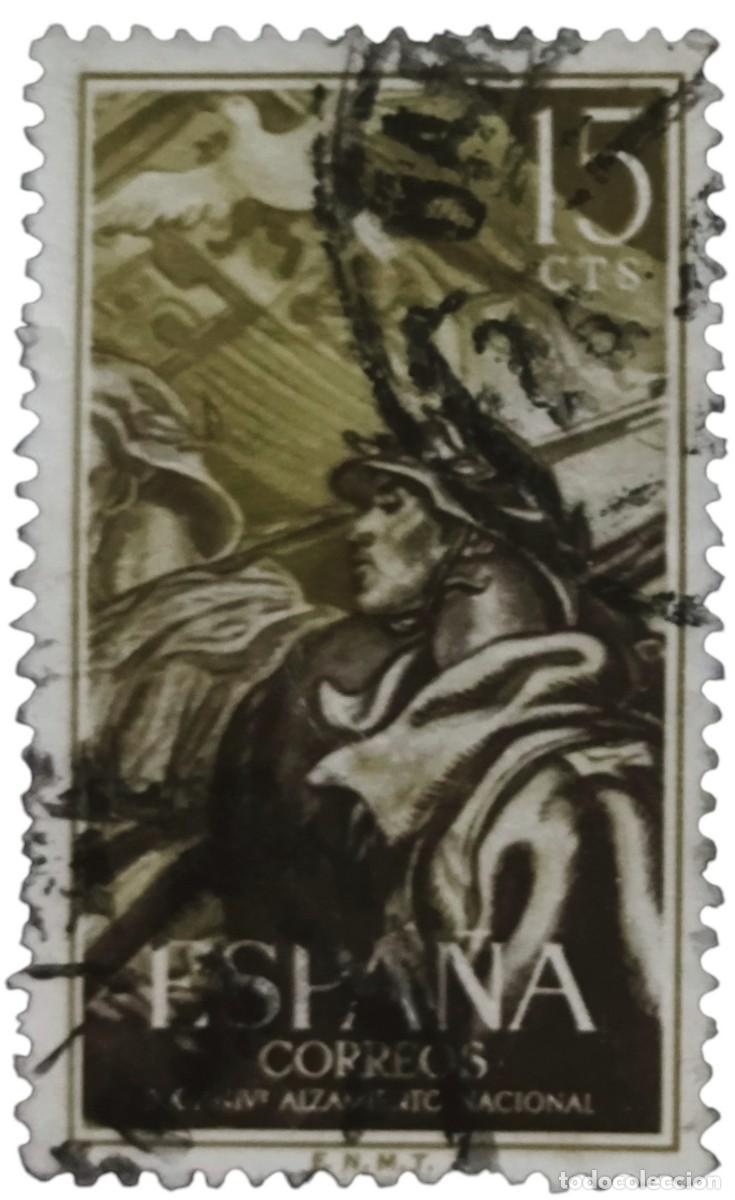 Sellos: ESPA&Ntilde;A 1956 Alzamiento Nacional. USADO.