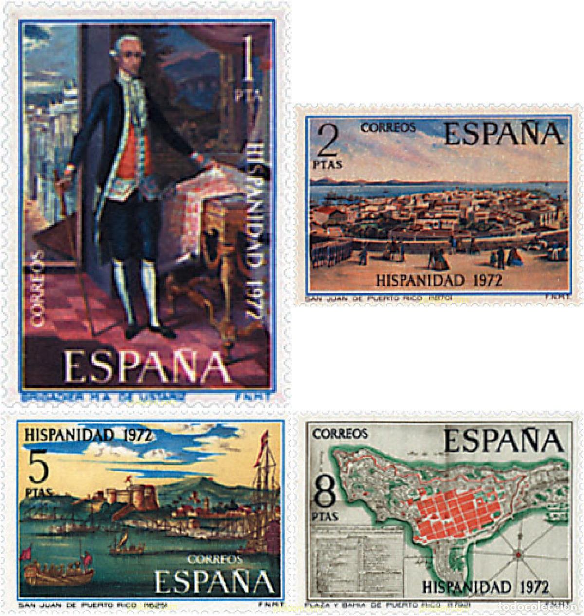 Sellos: 84851 MNH ESPA&Ntilde;A 1972 HISPANIDAD. PUERTO RICO