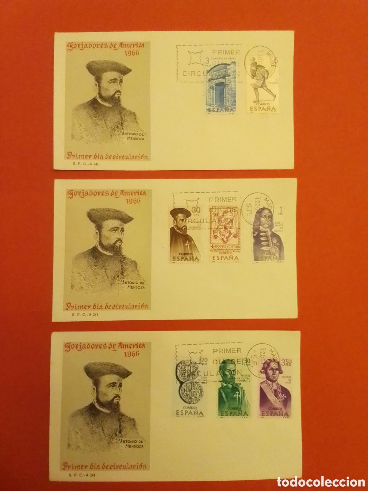 Sellos: Serie Forjadores de Am&eacute;rica