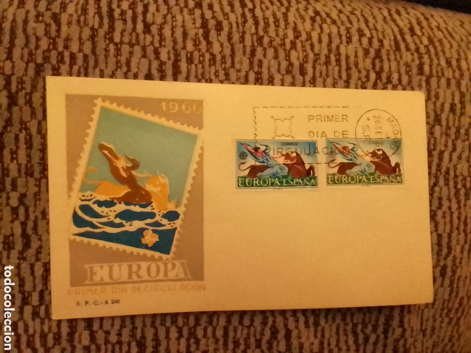 Sellos: Primer d&iacute;a de Circulaci&oacute;n Europa '66