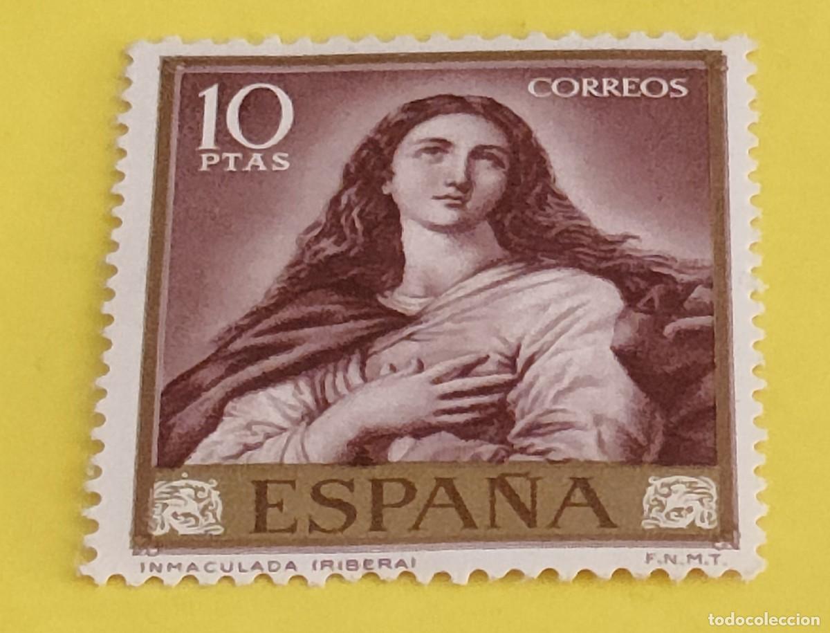 Sellos: Espa&ntilde;a 1963. Edifil 1507. Jos&eacute; de Ribera &rdquo;El Espa&ntilde;oleto&rdquo;. La Inmaculada. Nuevo
