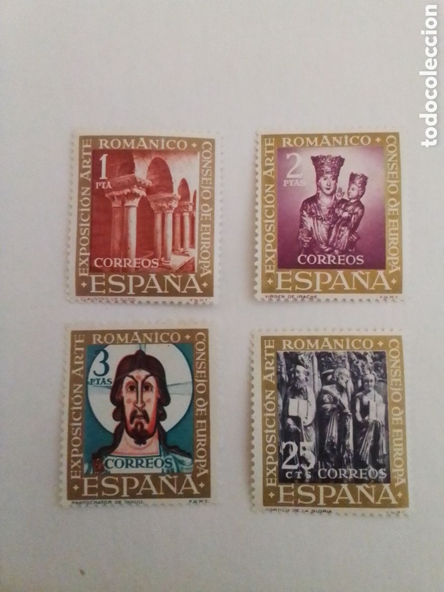 Sellos: &rdquo;El Arte Rom&aacute;nico&rdquo; a&ntilde;o 1961