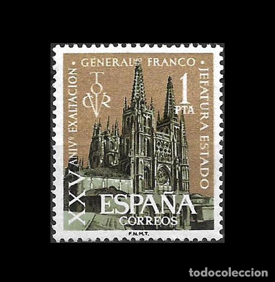 Sellos: Espa&ntilde;a 1961 | 25th Anniv. of General Franco / Burgos | Ed: 1373 - Yv: 1046 - Mi: 1268 MNH **