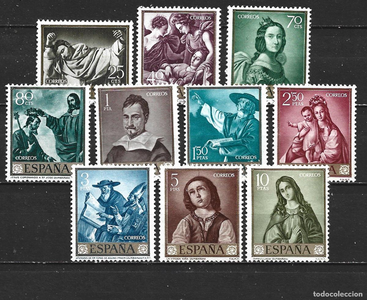 Sellos: ESPA&Ntilde;A EDIFIL NUM. 1418/1427 SERIE COMPLETA NUEVA SIN GOMA