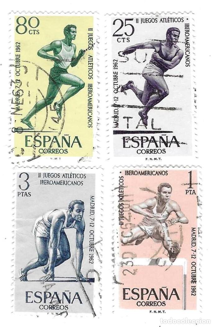 Sellos: Serie usada Espa&ntilde;a. Edifil n&ordm; 1450-3. II Juegos Atl&eacute;ticos Iberoamericanos. ref. 1u-1450-3