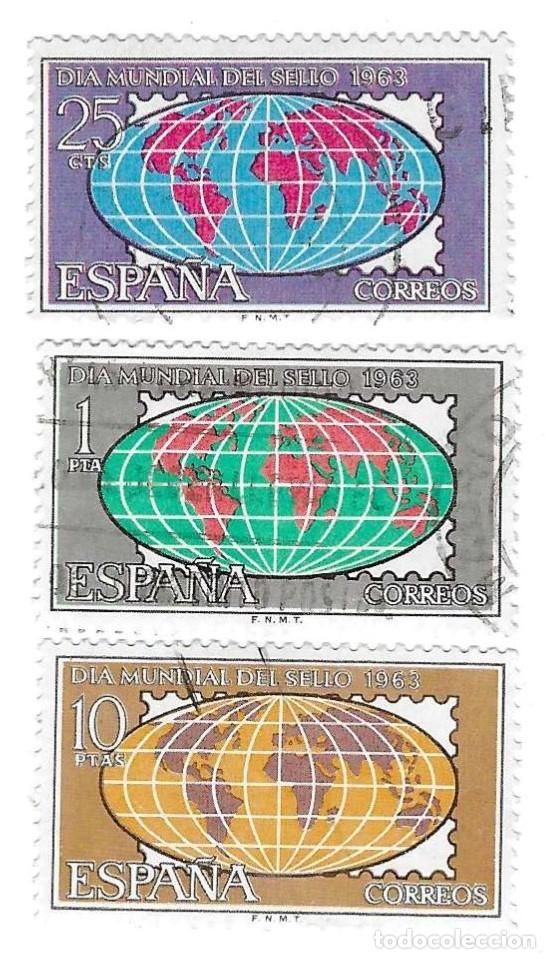 Sellos: Serie usada Espa&ntilde;a. Edifil n&ordm; 1509-11. D&iacute;a Mundial del Sello. ref. 1u-1509-11