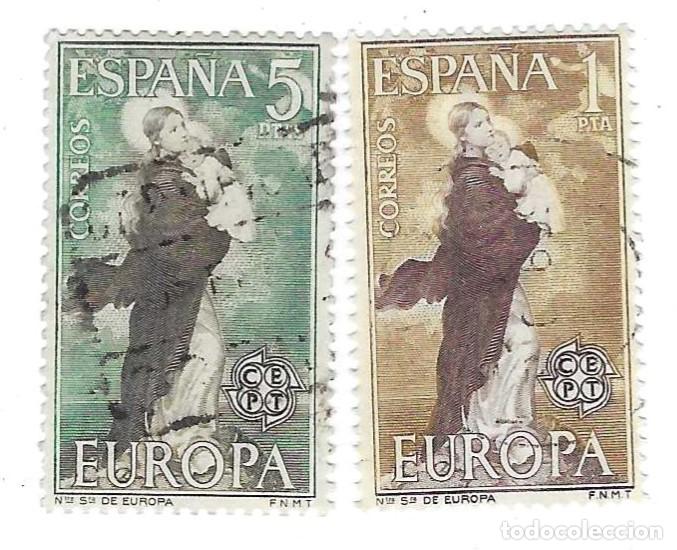 Sellos: Serie usada Espa&ntilde;a. Edifil n&ordm; 1519-20. Europa-CEPT. ref. 1u-1519-20