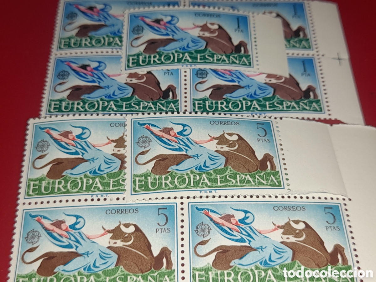 Sellos: Sello Espa&ntilde;a nuevo 1966. Emison conjunta Europa. CEPT. Toro. Fauna. El rapto. Mitolog&iacute;a. Fauna. Vaca