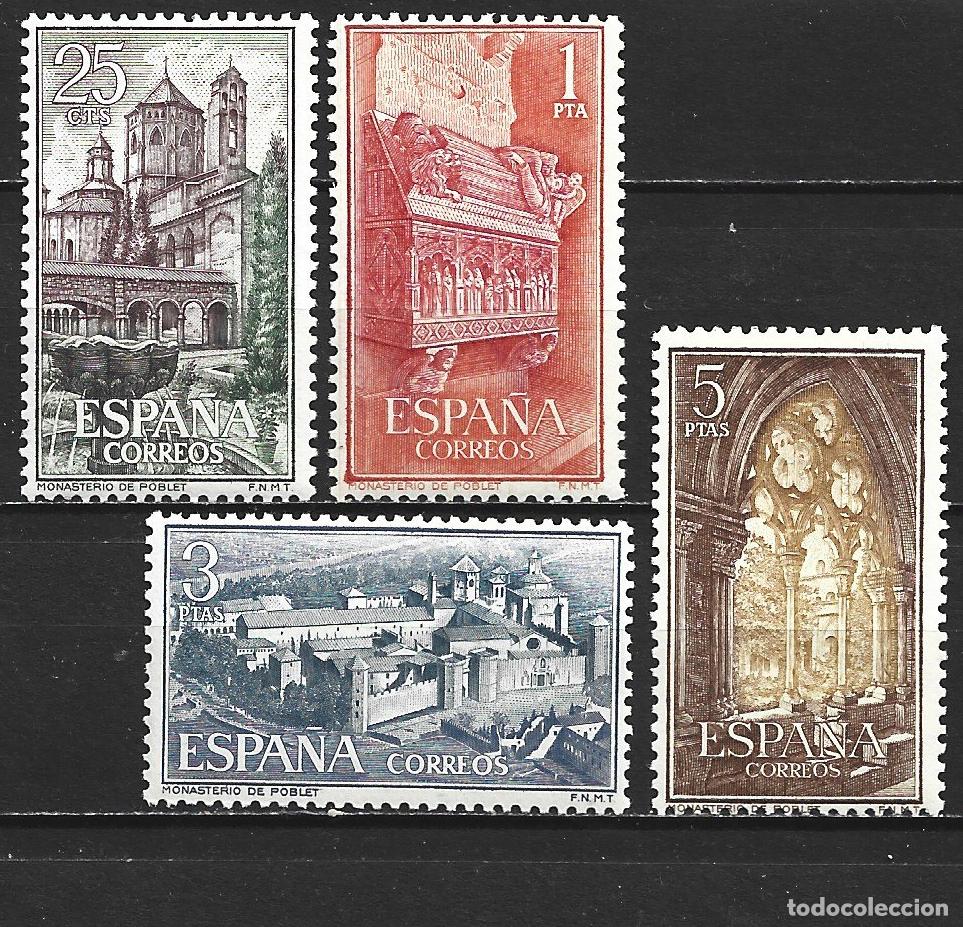 Sellos: ESPA&Ntilde;A EDIFIL NUM. 1494/1497 * SERIE COMPLETA CON FIJASELLOS