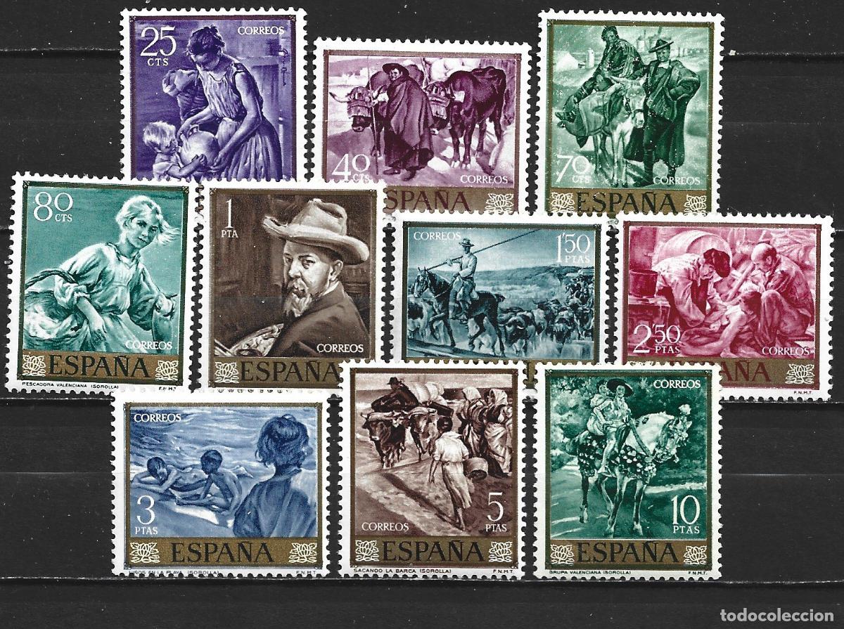Sellos: ESPA&Ntilde;A EDIFIL NUM. 1566/1575 SERIE COMPLETA NUEVA SIN GOMA