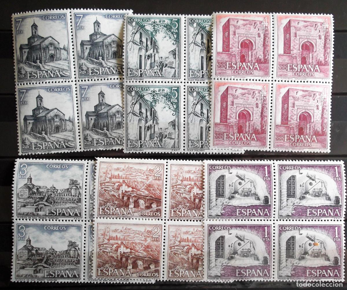Sellos: Espa&ntilde;a. 2266/71 Serie tur&iacute;stica: Prisi&oacute;n de Cervantes, Puente de S. Mart&iacute;n, Iglesia de San Pedro de