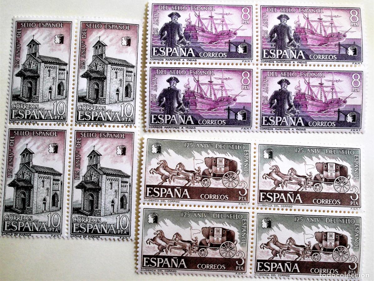 Sellos: Espa&ntilde;a. 2233/35 Aniversario del sello espa&ntilde;ol: Diligencia de Correos, Correos mar&iacute;timos y Capilla d