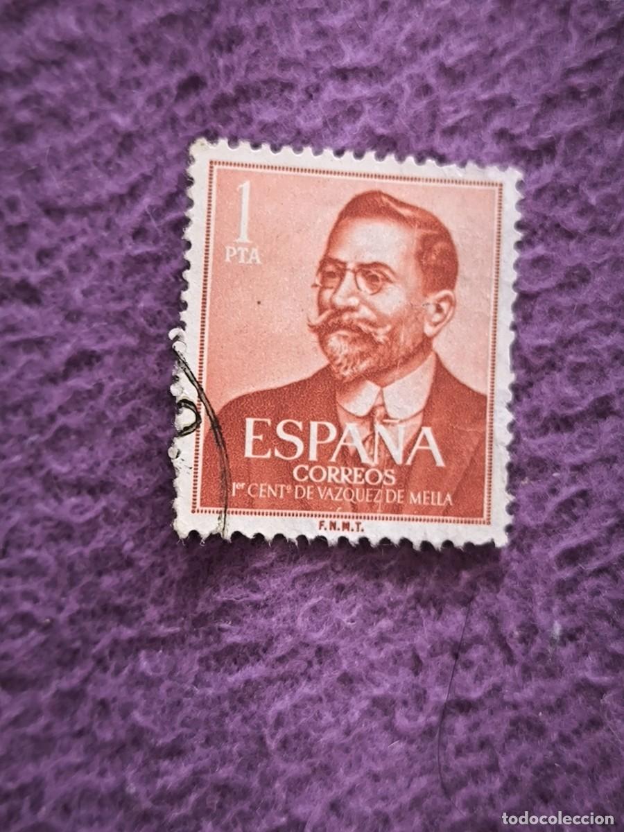 Sellos: Joya Filat&eacute;lica Espa&ntilde;ola - 1pta Correos De 1961 Con V&aacute;zquez De Mella