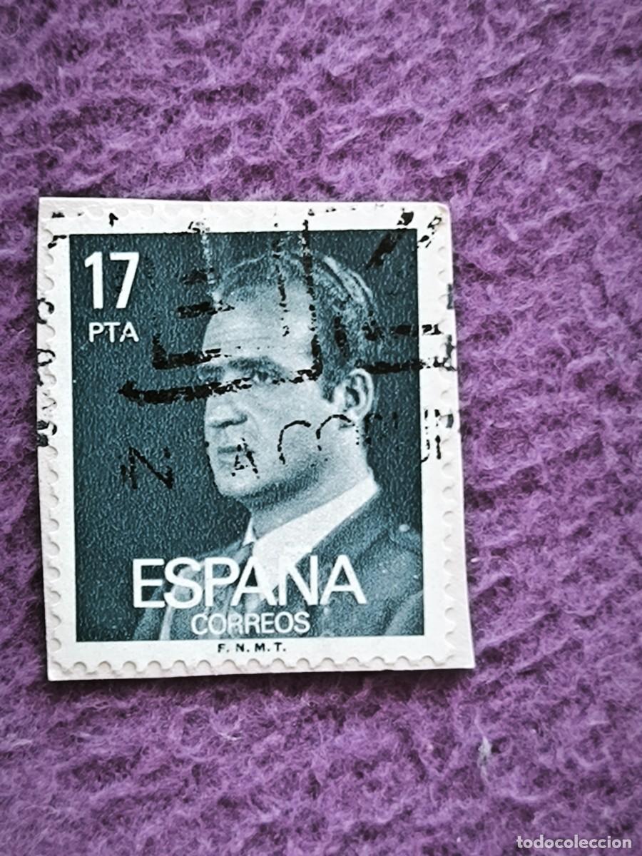 Sellos: Sello Espa&ntilde;a Correos 17 Pta &ndash; Serie B&aacute;sica Juan Carlos I (F.N.M.T.)