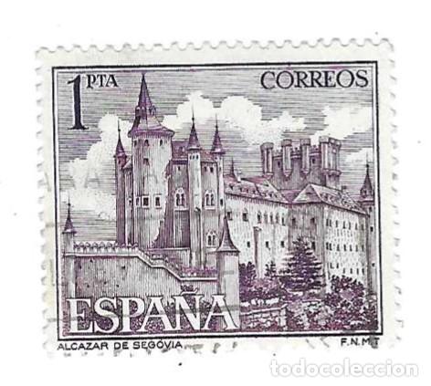 Sellos: Sello usado Espa&ntilde;a. Edifil n&ordm; 1546. Monumento. Alcazar de Segovia. ref. 1u-1546