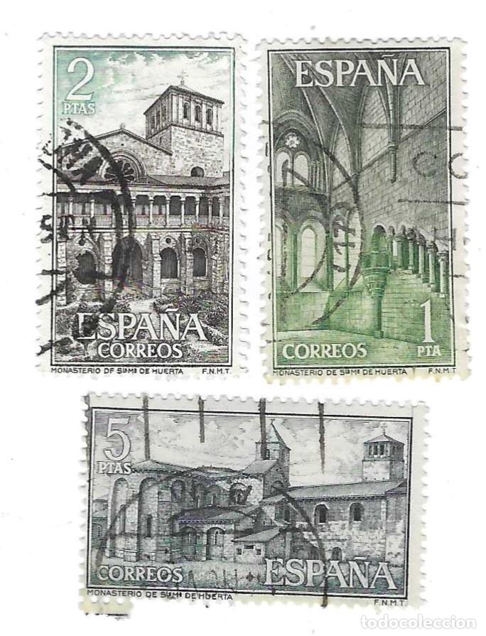 Sellos: Serie usada Espa&ntilde;a. Edifil n&ordm; 1563-5. Monasterio de Santa Mar&iacute;a de Huerta. ref. 1u-1563-5