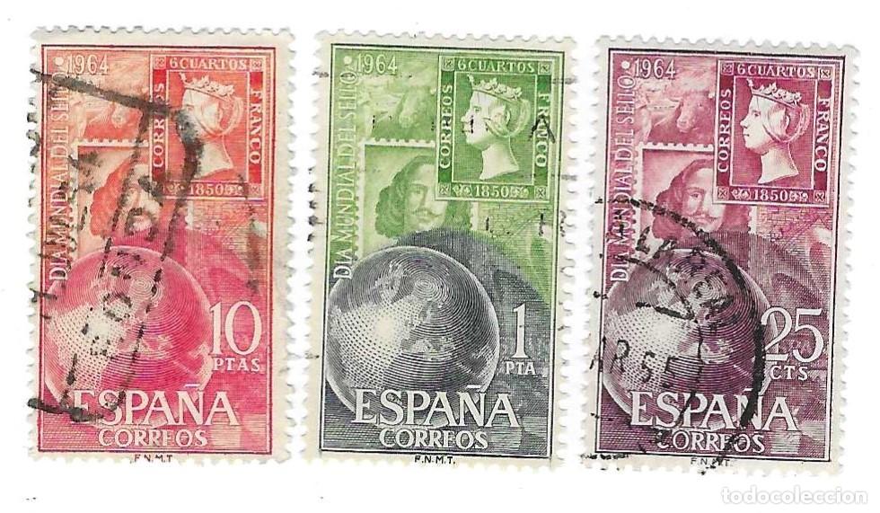 Sellos: Serie usada Espa&ntilde;a. Edifil n&ordm; 1595-7. D&iacute;a Mundial del Sello. ref. 1u-1595-7