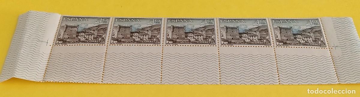 Sellos: Espa&ntilde;a 1964. Edifil 1541. Paisajes y Monumentos. Potes (Santander). Nuevos. Bloque de 5