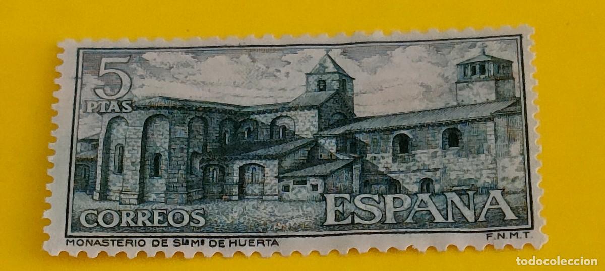 Sellos: Espa&ntilde;a 1964. Edifil 1565. Monasterio Sta. Mar&iacute;a de Huerta. Vista general. Nuevo.