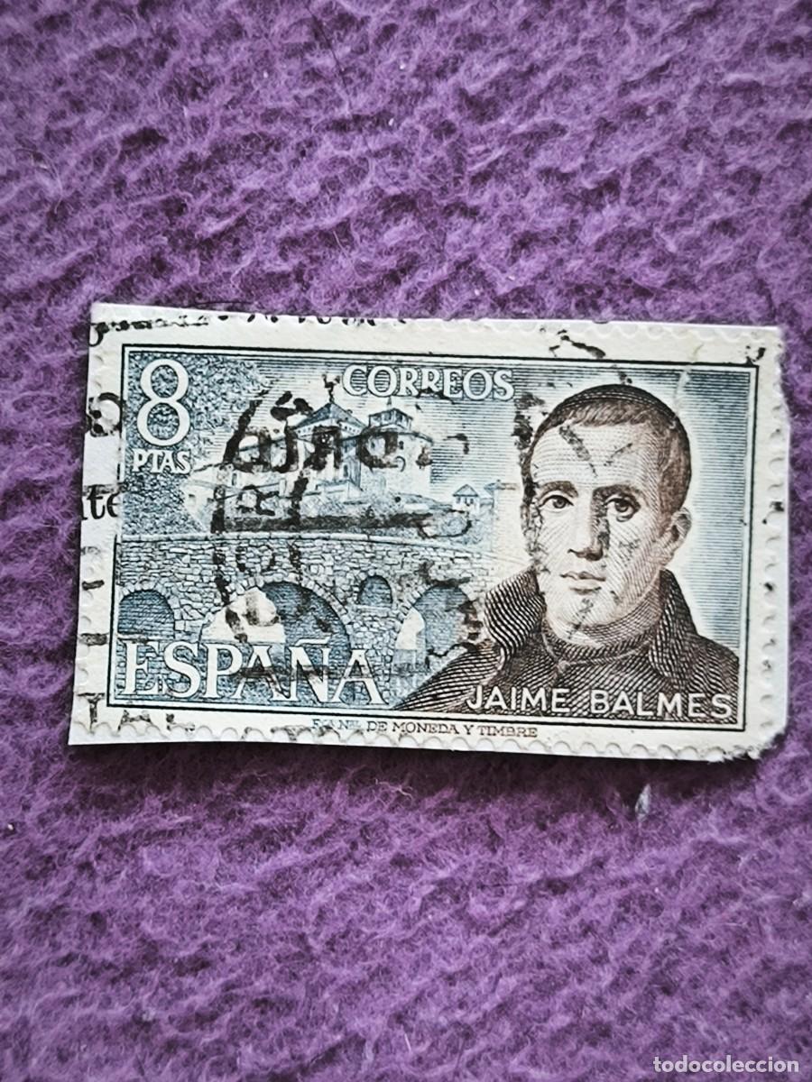 Sellos: Sello Espa&ntilde;a Correos 8 Ptas &ndash; Jaime Balmes, Fil&oacute;sofo Y Sacerdote (F.N.M.T.)