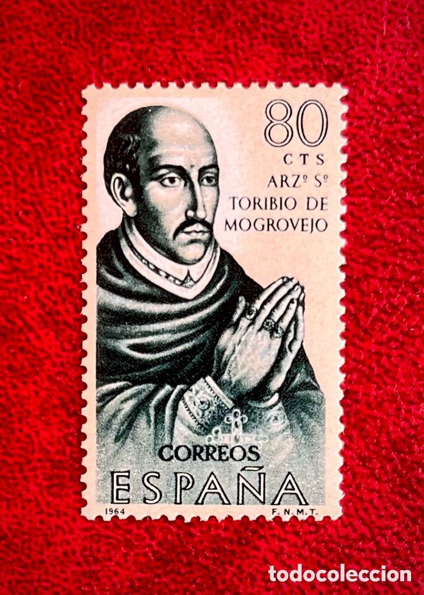 Sellos: Sello Homenaje Santo Toribio de Mogrovejo 1964