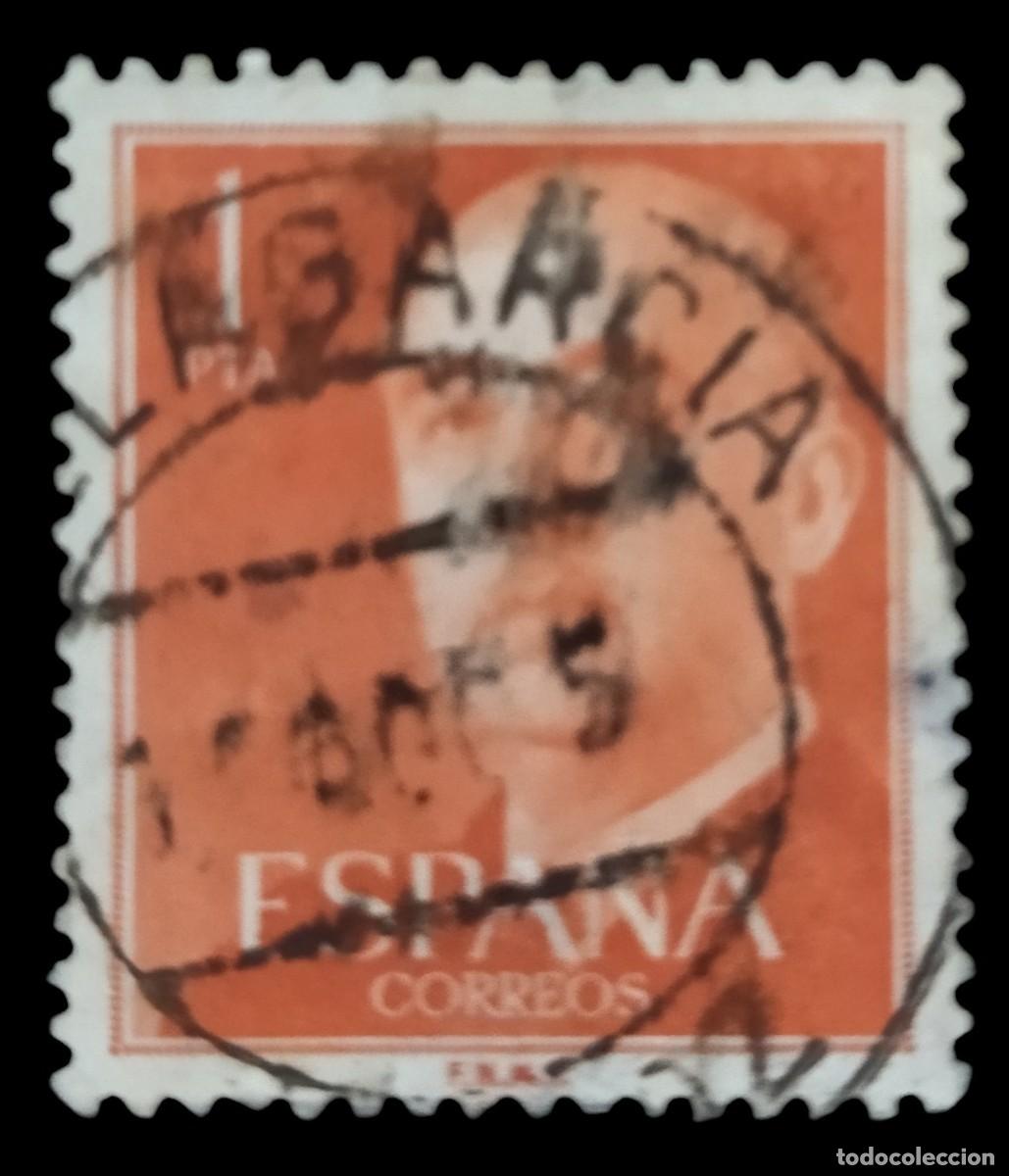 Sellos: ESPA&Ntilde;A 1955- 1956. FRANCO. FECHADOR VILLAGARC&Iacute;A DE AROSA (PONTEVEDRA). USADO.