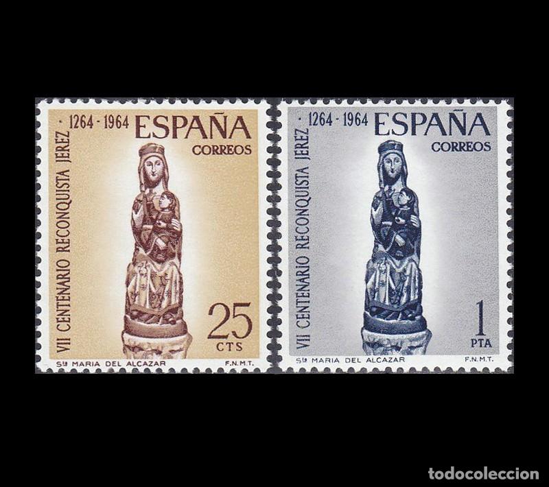 Sellos: Espa&ntilde;a 1964 | VII Cent. Reconquista de JEREZ | Ed 1615/6 - Yv 1284/5 - Mi 1504/5 MNH **