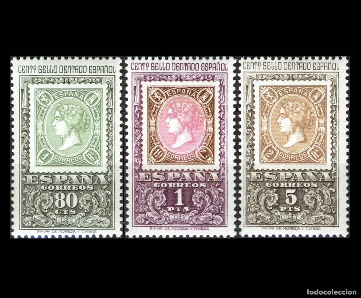 Sellos: Espa&ntilde;a 1965 | Cent. Sello Dentado | Ed 1689/91 - Yv 1346/8 - Mi 1581/3 MNH **