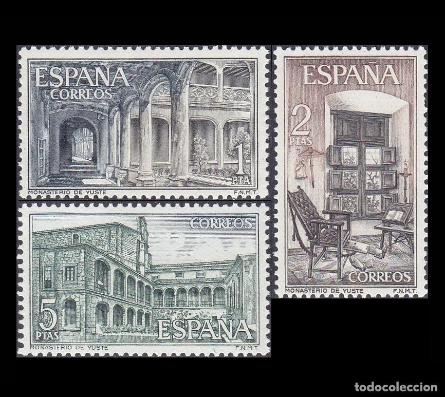 Sellos: Espa&ntilde;a 1965 | Monasterio de Yuste | Ed 1686/8 - Yv 1349/51 - Mi 1578/80 MNH **