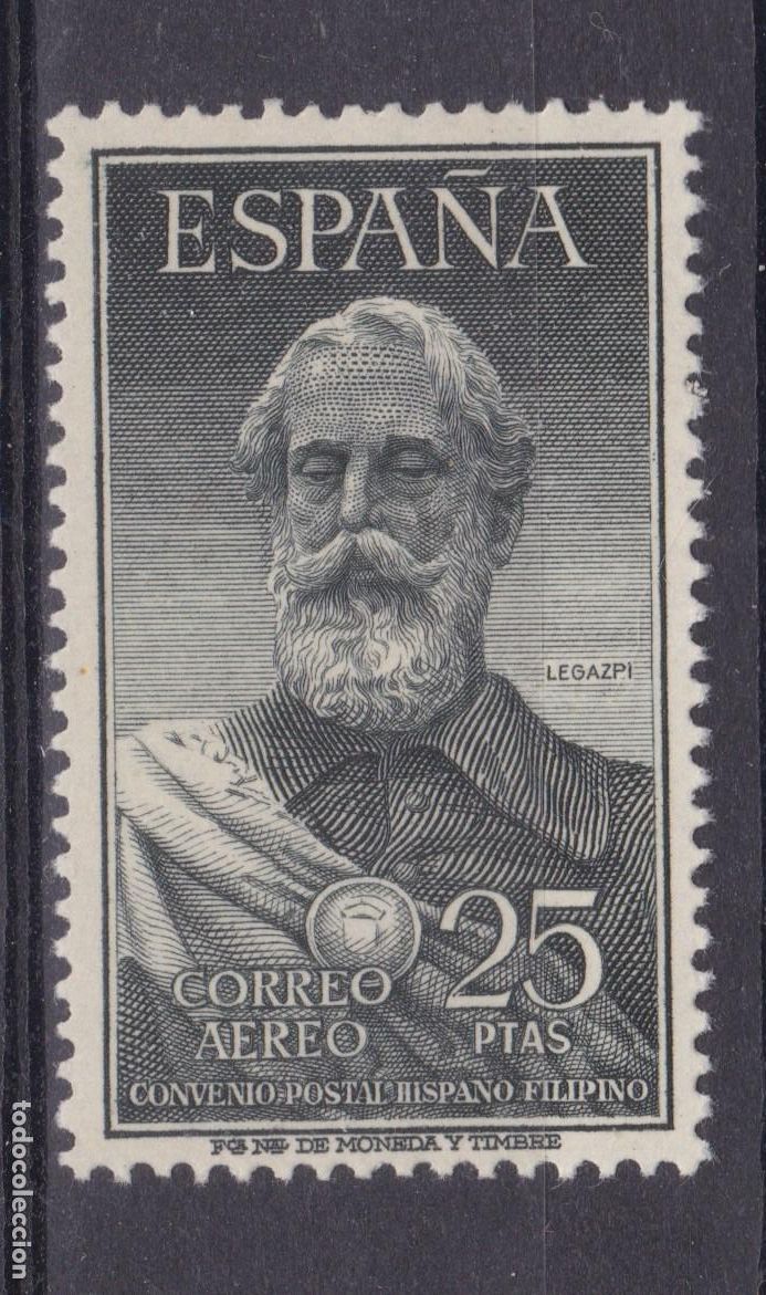Sellos: AA8- LEGAZPI Edifil 1124 Nuevo * Ligera Se&ntilde;al de Fijasellos . LUJO
